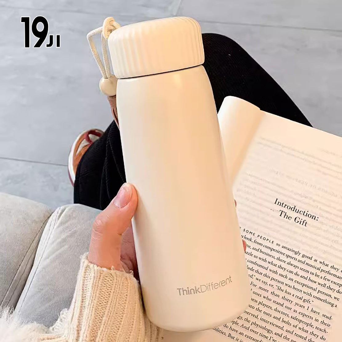 简约纯色保温杯女生高颜值ins女士精致小众设计感杯子水杯高级感