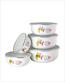 祝福维尼五入搪瓷碗